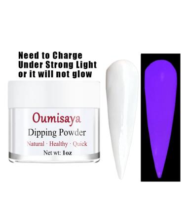 Glow in the Dark White Nail Dip Powder 1OZ GL085 - OUMISAYA Fluorescent Dipping Powder - Buy Online on GoSupps.com