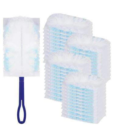 Tvnakdfq 42 Pieces Duster with 1 Handle Dust Magnet Refill Pack Dirt Electrostatic Dust Wiper for Household School Office