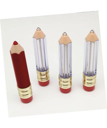 Homoyoyo Lot de 6 Tubes de Gloss L vres Vides 5 Ml Forme Crayon Transparent et Rouge Rechargeables DIY Maquillage L vres Voyage - Buy Online on GoSupps.com
