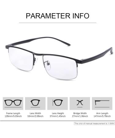 Shop Ljimi Photochrome Progressive Multifocus Reading Glasses - UV Protection Multifocal Transition Sunglasses for Men & Women - Black 1.5X - Buy Online on GoSupps.com