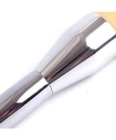 Large Foundation & Powder Brush - Fluffy Synthetic Kabuki for Flawless Blending & Buffing | Ideal for Liquid Cream Blush Concealer & Contour - Silver - Buy Online on GoSupps.com