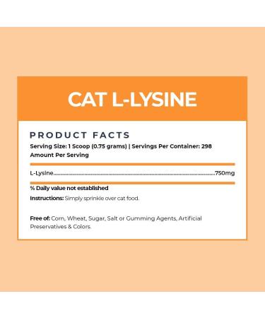 Alpha Paw Cat Lysine Supplement - 8oz/225g - Immune & Respiratory Support - 5-10 Months Supply - Buy Online on GoSupps.com