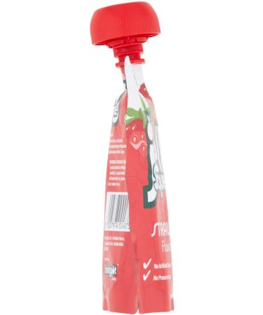 JellySqueeze Strawberry Flavour Jelly Pouch - No-Artificial Colours - No-Preservatives - No Added Sugar No-Artificial Sweeteners - Box of 16 x 95g - Buy Online on GoSupps.com