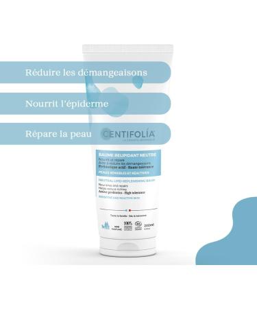 CENTIFOLIA | Neutral Lipid-Replenishing Balm | Nourishes and repairs the skin | Helps reduce itching | Active prebiotic | Unscented | Made in France | Organic | Vegan | 200ML - Buy Online on GoSupps.com