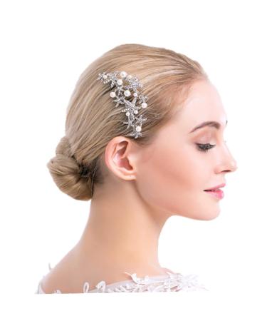 DOITOOL Comb for Bridal Crystal Rhinestones Rhinestone Hair Comb Wedding Hair Comb Rhinestone Comb Hair Combs for Women Bride Comb Crystal Hair Women's Accessories Artificial