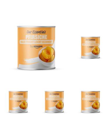 by Amazon Peaches half fruit lightly sweetened 820g (pack of 5) Peaches 820g (pack of 5)