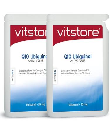 Q10 Ubiquinol Active Form 120 Capsules - Premium Coenzyme Q10 Supplement for Enhanced Energy & Health | International Shipping Available - Buy Online on GoSupps.com