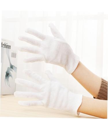OKUMEYR 12 Pairs Moisturizing Food Handling Glove Hair Dye White Kitchen Hair Dyeing Dry Hands White Work Spa XL:24X11cm White - Buy Online on GoSupps.com