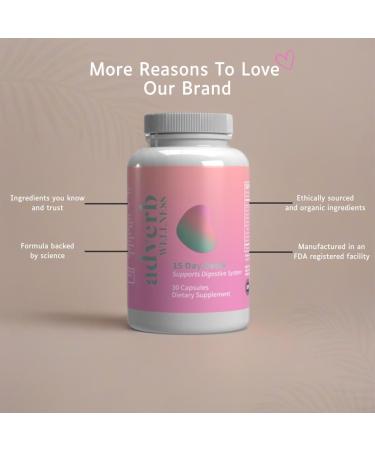 15-Day Gut Cleanse: Natural Detox & Digestive Health Support with Psyllium Husk Cascara Sagrada & Probiotics - 60 Capsules - Buy Online on GoSupps.com