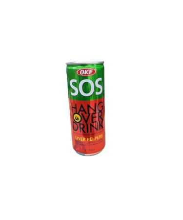 OKF OKF SOS Hangover Drink Liver Helpers Vitamins B and C Guarana and Milk Thistle 250ml