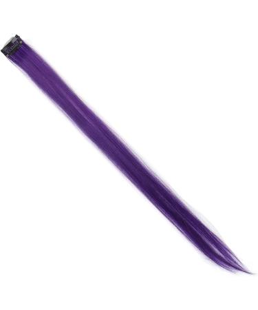 Colorful Hair Extensions Multicolor Party Highlight Straight Hair Clips Girls Synthetic Hair Extensions Colorful Hair Extensions Highlight Wig Clips Hair Extensions Highlight Wigs Women's(Purple) - Buy Online on GoSupps.com