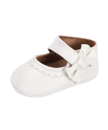 LACOFIA Baby Girls Ballerina Infant Mary Jane Princess Shoes Anti-Slip Prewalker 3-6 Months A White - Buy Online on GoSupps.com