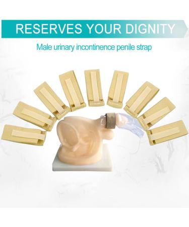 Leak-Free Male External Catheter Strap - Fully Adjustable Penile Clamp for Prostate Surgery | Reusable & Washable Incontinence Supplies (Pack of 10 - Buy Online on GoSupps.com