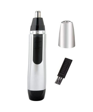 Ear and Nose Hair Trimmer - Stainless-Steel Dual Blade Hair Grooming Clipper - Lightweight Travel Hair Trimmer for Men and Women - Cordless and Skin Safe Blades
