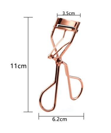 Professional Eyelash Pliers Set - Betoy Carbon Steel with 10 Replacement Rubber Bipads | Eyeline Pliers in Rose Gold & Silver - Buy Online on GoSupps.com
