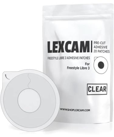 Adhesive Freestyle Libre 3 Sensor Covers - Pack of 20 Waterproof Transparent Patches for Glucose Monitoring - Buy Online on GoSupps.com