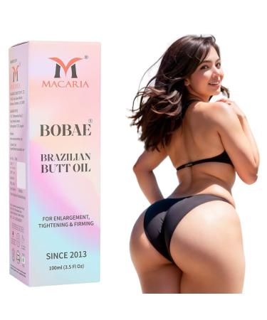 MACARIA Bobae Brazilian Butt Booty bum enhancement Oil Enlargement Gel natural fast growth massage for enlargement bigger Brazilian bum Women enlargement cream for quick Fast growth