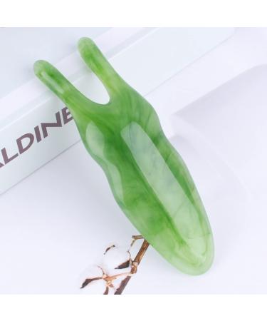 Verdant touch resin nose massage device nose massage device resin wax eyes beauty stick face massage tool for nasal bridge cockroach emerald green