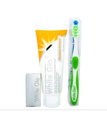 White Glo Smokers Formula Whitening Toothpaste 150g - 2 Pack | Free Sanitral Dental Floss Sticks Gift - International Shipping - Buy Online on GoSupps.com