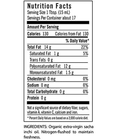 Flora Organic Extra-Virgin Sacha Inchi Oil - 8.5 fl oz (250 ml) - Nutrient-Rich & Cold-Pressed - Buy Online on GoSupps.com