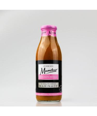 Mumtaz CHICKEN WINGS Marinade Sauce 500g 15 Minute Magic Marinade Medium Spiced BBQ-Grill-Roast-Stir or Air fry All Natural Ingredients Gluten Free Vegan Friendly.