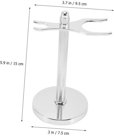 Veemoon Razor Holder Set - Aluminum Shaver & Toothbrush Organizer for Men - Art of Shaving Gift - 2pcs (15x9.5cm) - Buy Online on GoSupps.com