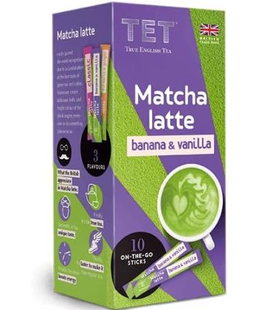 TET Matcha Latte Banana & Vanilla Green Tea Drink - 100g White - Buy Online on GoSupps.com