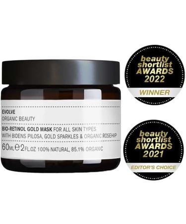 EVOLVE BEAUTY Bio-Retinol Gold Mask 60ml | Anti-Aging Skincare | Global Shipping - Buy Online on GoSupps.com