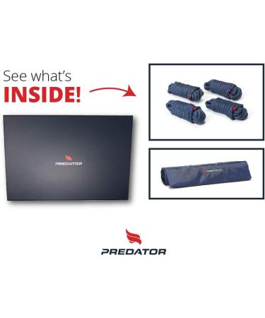 PREDATOR Hi-Performance Dock Lines Bag Set - Navy Blue | Premium Ropes for Boats | Docking Lines - Buy Online on GoSupps.com