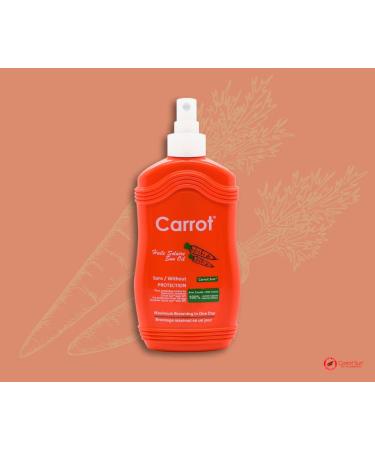 Carrot Sun Papaya Tan Accelerator Spray Oil - 200ml for Fast Golden Tan - Buy Online on GoSupps.com