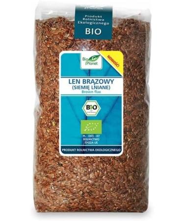  BIO PLANET Organic flaxseed (brown flax) 1 kg - BIO PLANET - Buy Online on GoSupps.com