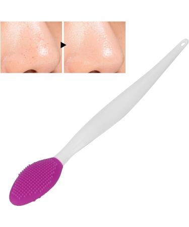 Buy Double-Sided Silicone Nose Cleaning Tool - Blackhead Remover Brush for Home & Salon | Perfect Lip Scrub for Women (Purple - Buy Online on GoSupps.com