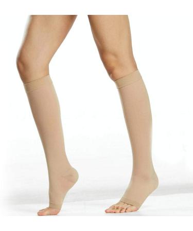 Agatige Calf Compression Socks | 33-46 mmHg Footless Support for Swelling Varicose Veins & Shin Splints - International Shipping Available - Buy Online on GoSupps.com