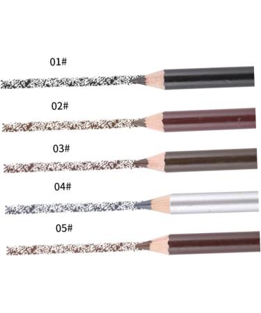 Balacoo 2pcs Waterproof Eyeliner Long Lasting Eyebrow Pencil Double Head Eyebrow Pencil Eye Shadow Pencil 1 count (Pack of 1) Brown - Buy Online on GoSupps.com