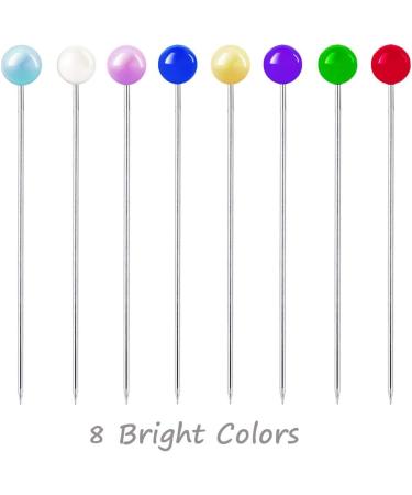 Benvo 250Pcs Multicolor Pearl Head Sewing Pins Set - Straight Quilting Pins 38mm with Storage Box for DIY Craft, Dressmaking, Jewelry Decoration - Buy Online on GoSupps.com