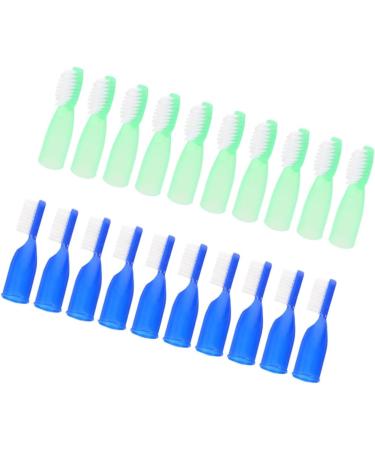 Healeved Mini Finger Toothbrush - 60 STK Travel Toothbrush Set | Safe & Portable Mouth Cleaning Brush in 3 Colors - Buy Online on GoSupps.com