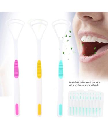 Verdant Touch Coated Tongue Scraps Interdental Brush Set - 6-Pack Oral Care Kit for Deep Cleaning Tooth Stains - Buy Online on GoSupps.com