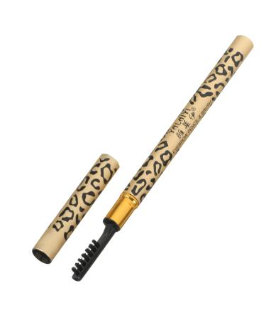 PLAFOPE 4 Pcs Makeup Eyebrow Pencils Eyebrow Pencil with Brush Makeup Eyeliner Grey Brow Pencil Black