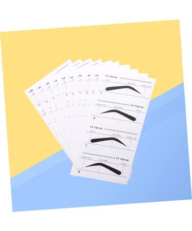 NOLITOY 10pcs Eyebrow Shaping Stencils Eyebrowhack Eyebrow Template Stencils Eyebrow Card Tool Eyebrow Shape medium As Shown - Buy Online on GoSupps.com