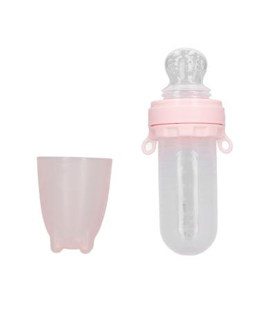 Silicone Baby Tooth Pacifier & Fruit Feed Dispenser - Leak-Proof Dust Protection Skin-Friendly Squeeze Spoon (Pink) - Buy Online on GoSupps.com