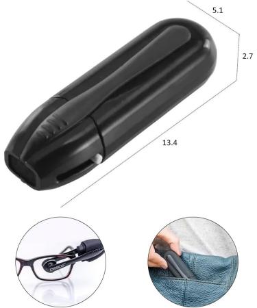 Portable Mini Glasses Cleaning Brush - Soft Cleaner Clip for Eyewear | International Shipping - Buy Online on GoSupps.com