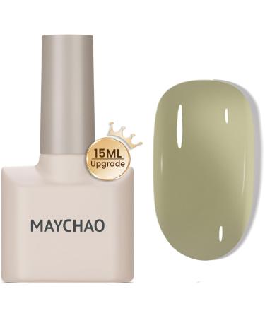 MAYCHAO 15ML Single Bottle Gel Nail Polish (Olive Grey)