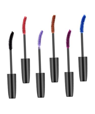 VINTORKY 6pcs Colored Mascara Ultra-fine Mascara Lady Mascara Makeup Mascara Gold Arabic Perfume Bottle Abs