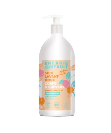 Energie Fruit ENERGIE FRUIT | Gentle Cleansing Care Family Size 1L | Body and Hair | Delicious Apricot Scent | 1000ML
