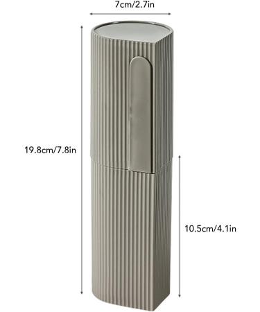 Travel Toothbrush Cup Set - Portable Lightweight Wash Storage Box for Toothbrush & Toothpaste - Ideal for Travel (Gray - Buy Online on GoSupps.com