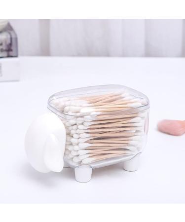 Creative Sheep Shape Mini Cotton Swab Box - Stylish Plastic Storage for Cosmetics & Toothpicks - Perfect International Shipping - Buy Online on GoSupps.com