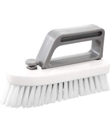 Scrubbing Brush - Scrub Brush for Cleaning | Household Cleaning Tool with Handle | Crevice Cleaning Brush | Hard Bristle Brush for Shower | Household Cleaning Brush for Indoor Carpet Bathroom Bathtub - Buy Online on GoSupps.com