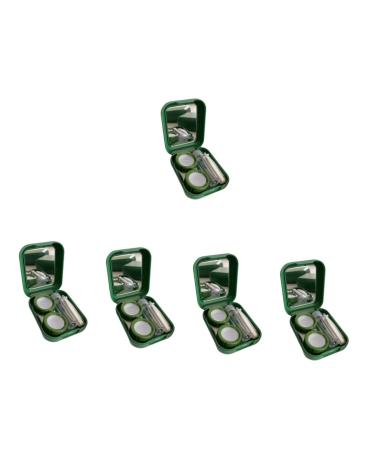 Healeved 5 sentences Contact lens container mirror film Local storage case lentil holder contact cover sweet contacts case contact case contact case glasses frame Miss portable plastic
