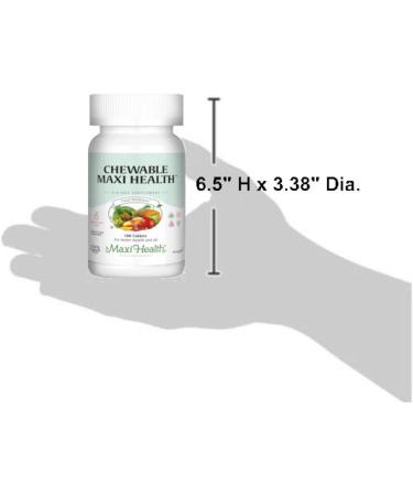 Maxi Health Chewable Multivitamin for Men and Women - Daily Multi Vitamin Supplement (180 Count) - Buy Online on GoSupps.com