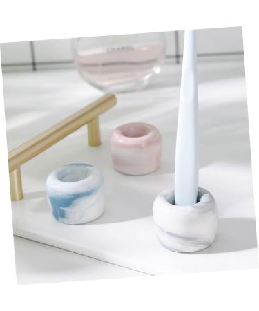 Zerodeko 6-Piece Mini Ceramic Storage Set Blue Round Toothpaste Pot & Washbasin Organizer for Travel & Worktops - Buy Online on GoSupps.com